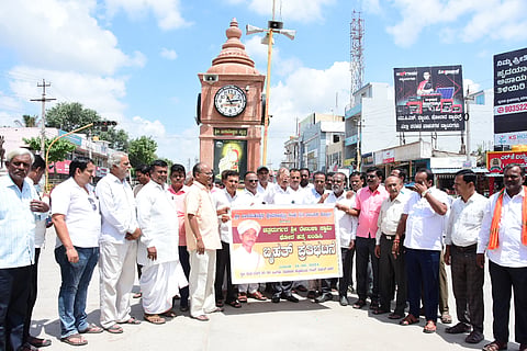 Protest in Koppal Renuka swami murder case Dharshan