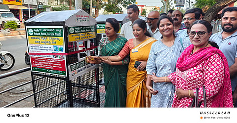 ರೋಟರಿ ಕ್ಲಬ್ ಮಿಡ್ ಟೌನ್ ಸಂಸ್ಥೆಯಿಂದ:ಪ್ಲಾಸ್ಟಿಕ್ ಮರುಬಳಕೆಯ 3 ಬುಟ್ಟಿಗಳ ಅಳವಡಿಕೆ