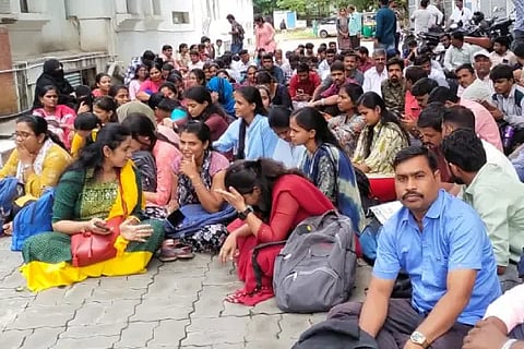Assistant professor protest