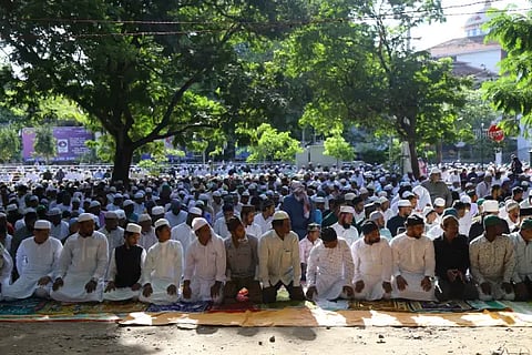 Bakrid ritual in mass prayer