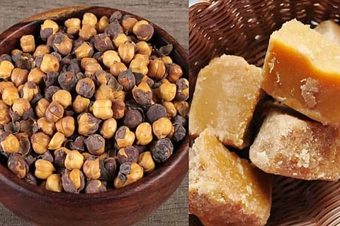 Chickpeas, Jaggery,