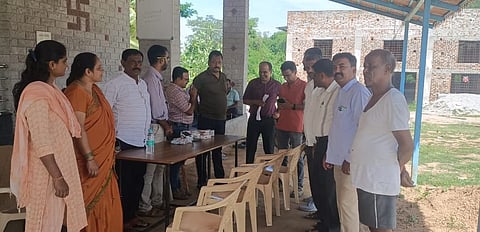 DHO visit to Kathaghatta village Mandya