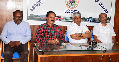 Former minister CS Puttaraju press conference Mandya