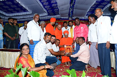 Inauguration of temple in Machahalli village Mandya