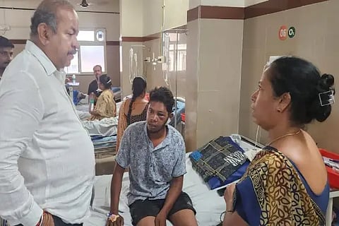 MLA channabasappa visit mcggan hospital