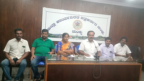 Press conference against Union Minister HDK Mandya