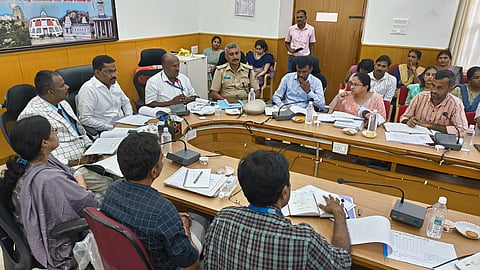 Progress review meeting Mandya