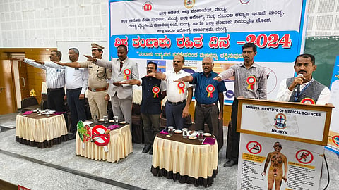 World No Tobacco Day Celebration at Mims mandya