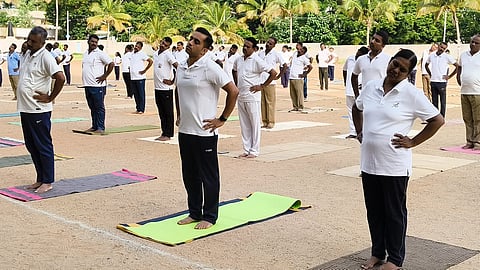 Yogotsava at Police Parade Ground Mandya