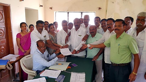 ವೀರಶೈವ ಲಿಂಗಾಯಿತ ಮಹಾಸಭಾದ ಜಿಲ್ಲಾಧ್ಯಕ್ಷ ಸ್ಥಾನಕ್ಕೆ:ಕೆ.ಎಸ್. ಲಿಂಗೇಶ್ ನಾಮಪತ್ರ ಸಲ್ಲಿಕೆ