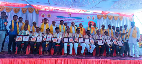 devanga community feliciation program in Koppal