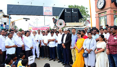 371(J) protest koppal students participate