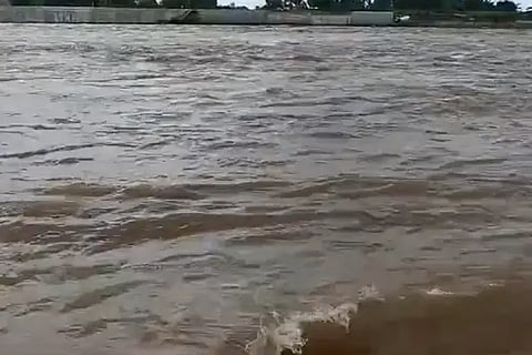 58 thousand cusecs of water to Krishna river