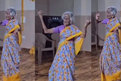 90 Years Old Women Cute Dance Video Goes Viral