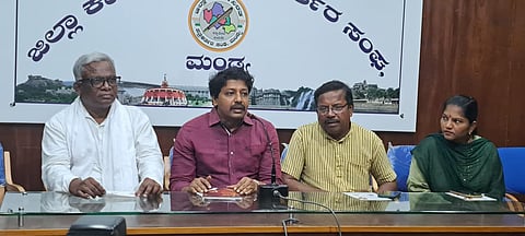 Charwaka Institute press conference mandya