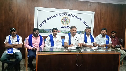 Dalit Sangharsh Committee press conference Mandya