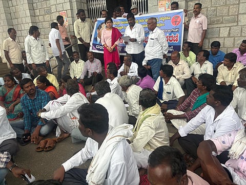 Dalit Sangharsh Committee protest Mandya