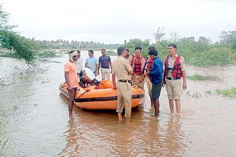 Farmer drowned in Krishna