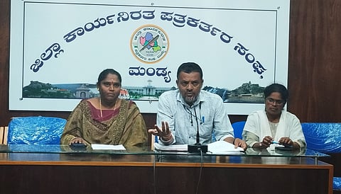 GP ex-member press conference Mandya
