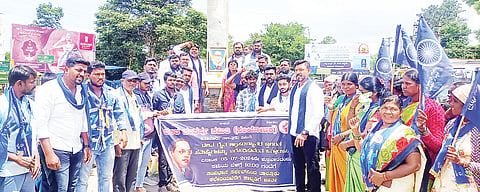 ವಿವಿಧ ಬೇಡಿಕೆ ಈಡೇರಿಕೆಗೆ ದಸಂಸ ಆಗ್ರಹ