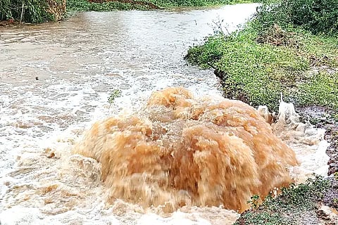 Jagaluru, lake, Tungabhadre, water,