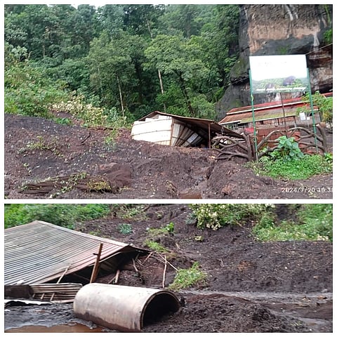 Land slide at yana