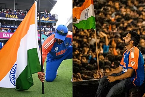 Rohit Sharma Disrespecting Indian Flag His New DP Creates Controversy