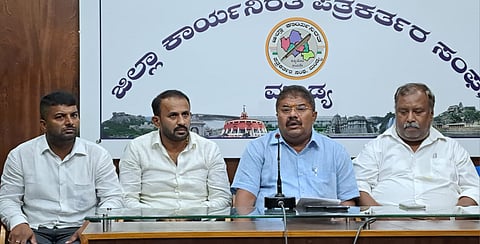 Social activist press conference Mandya