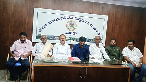 Sugarcane Growers Union press conference Mandya