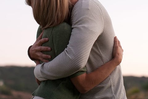 hugging