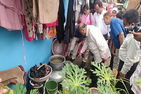 mla channabasappa inspection larva