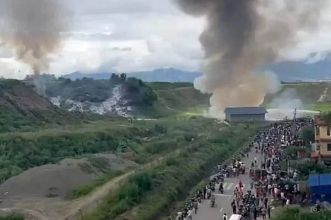 plane crashes in Kathmandu