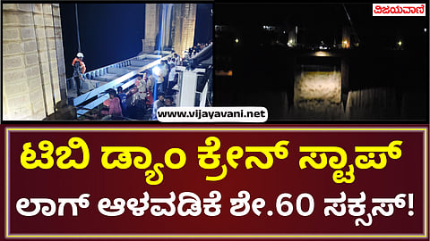 Implementation of stop log for TB dam 19 gate has started
