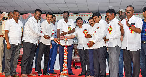 state government employees association felicitation program koppal
