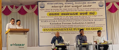 public meeting in bevinala koppal factory adc siddarameshwar