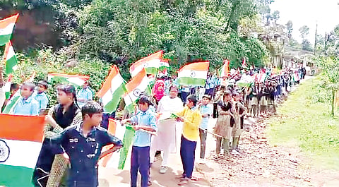 ಎಮ್ಮೆಮಾಡು ಪಂಚಾಯಿತಿಯಿಂದ ಕಾಲ್ನಡಿಗೆ ಜಾಥಾ