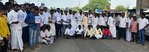 ರಾಜ್ಯಪಾಲರ ವಿರುದ್ಧ ಪ್ರತಿಭಟನೆ