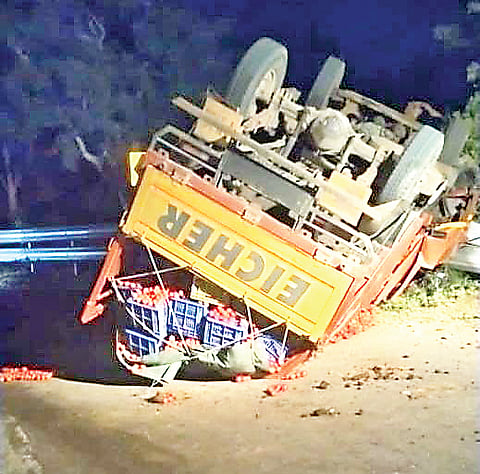 ಅಪಘಾತದಲ್ಲಿ ಚಾಲಕ ಸಾವು