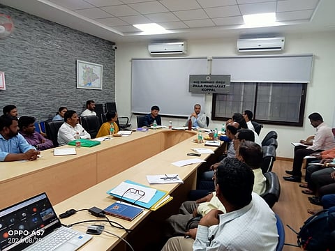 Koppal zp ceo meeting international democracy day celebration