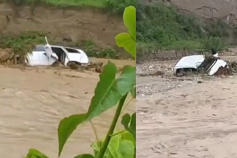 9 people end life 2 missing after car swept away in flooded rivulet in Punjab
