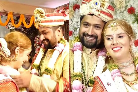 A young man from Mangalore and a young woman from Brazil got married