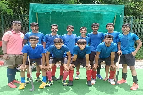 Anugrah PU College to District Level in Hockey