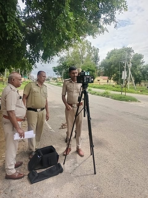 Awareness of traffic rules in Basaralu village Mandya