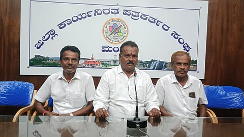 BJP District Vice President Press Conference Mandya