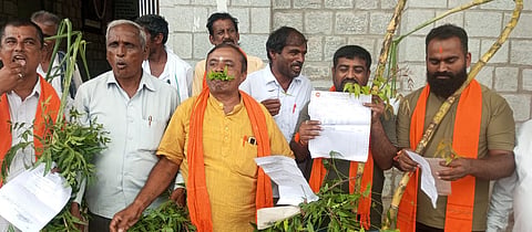 BJP workers protest Mandya