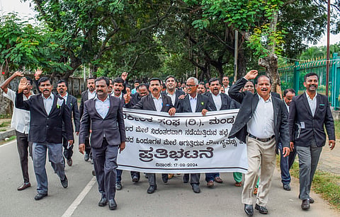 Bar Association Protest Mandya