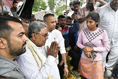 CM visits rain damaged areas in Kodagu