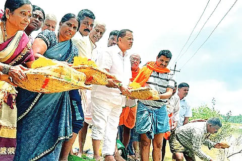Channagiri, Checkdam, Bagina