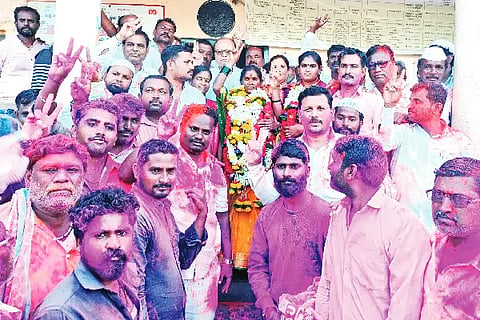 Congress, Nidgundi, Town Panchayat, President, Vice President, Election