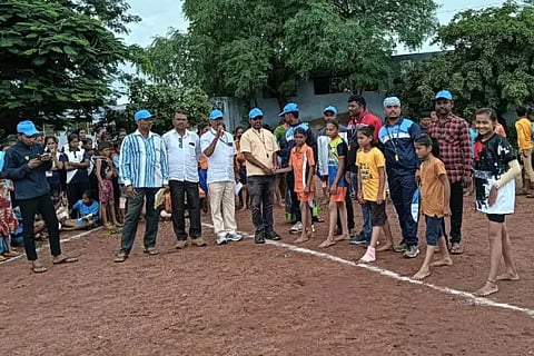 Drive to primary school sports event